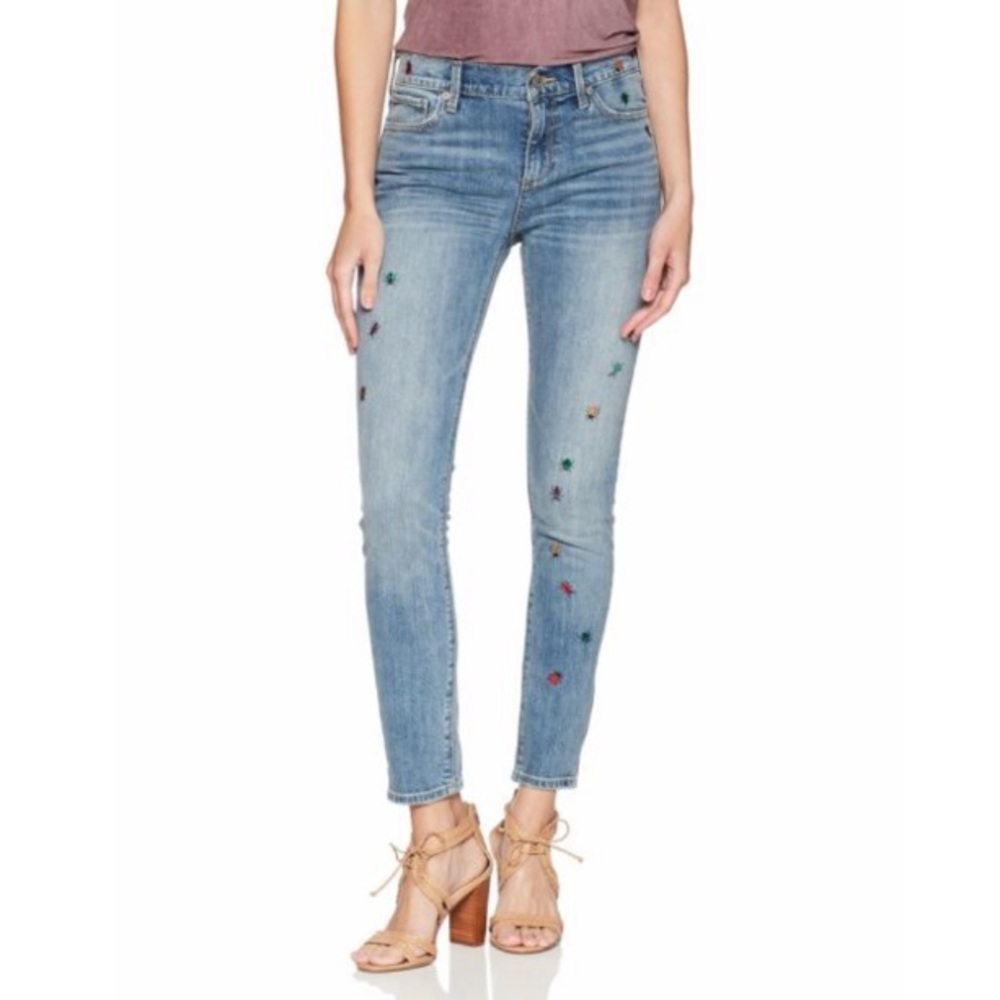 LUCKY BRAND | AVA SKINNY EMBROIDERED BUGS JEANS